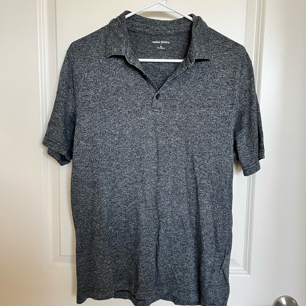 Banana Republic Dark Gray Polo Shirt